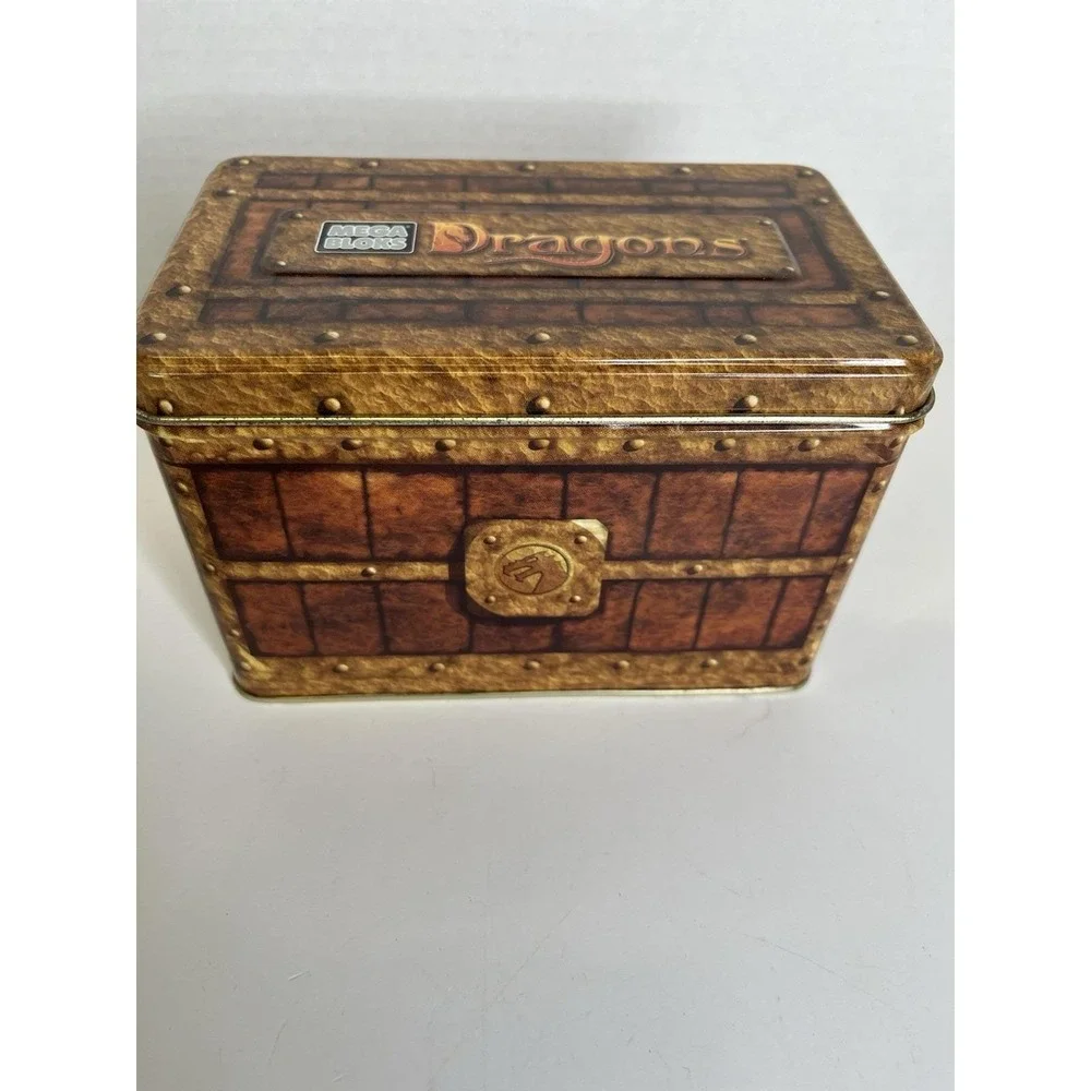 2002 Mega Bloks Dragons War Chest Tin Set‎ 1 Tin Only Empty